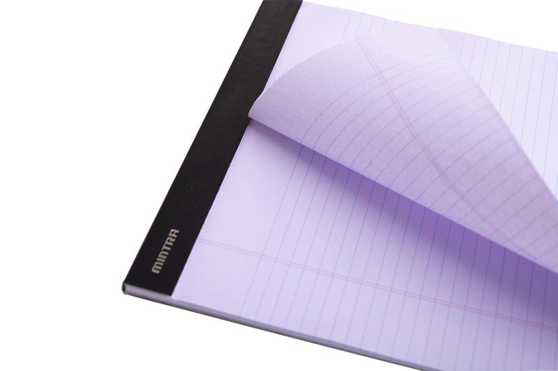 Mintra Office Legal Pads - ((BASIC PASTEL 6pk, 5in X 8in, NARROW RULED)) - 50 Sheets per Notepad, Micro perforated Writing Pad, Notebook Paper for School, College, Office, Professional - Image 5